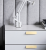 Möbelgriff Fargo – Kantengriff in gebürstetem Gold, gebürstetem Schwarz und gebürstetem Grau. Größen 96, 128, 192, 320 und 800 mm, im Loft-, Modern-, Skandi- und Industrial-Stil – egriffe.at
