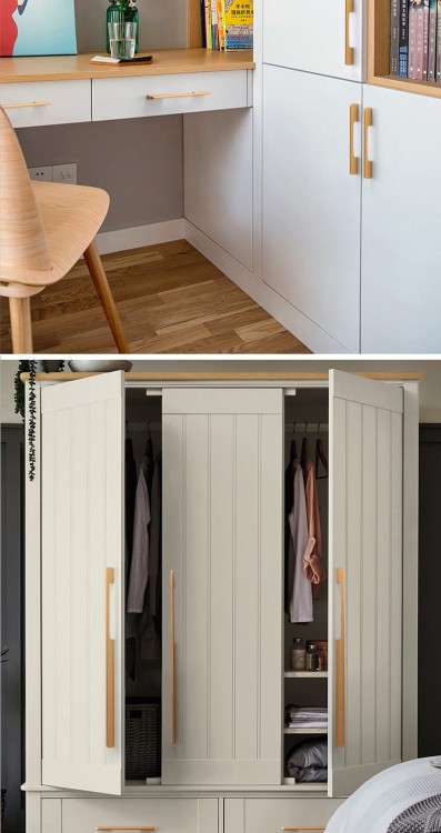 Möbelgriff Largo – moderner, loftiger und minimalistischer Griff in Schwarz oder Champagnergold. Größen 128, 192, 256, 320 und 800 mm. Ideal für Küchen- und Badmöbel, Kommoden, Schränke und Garderoben – egriffe.at