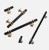 Möbelgriff Pina – eleganter T-Bar-Griff mit dekorativen Stützen in Schwarz-Gold oder Schwarz-Chrom. Als Knopf sowie in 96, 128 und 160 mm erhältlich. Ideal für Schränke, Kommoden und Schiebetüren – egriffe.at