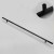Möbelgriff Uno – T-Bar-Griff mit rundem Profil in Schwarz und gebürstetem Gold. Erhältlich als T-Bar-Knopf sowie in 96, 128, 160, 256, 512 und 850 mm – egriffe.at