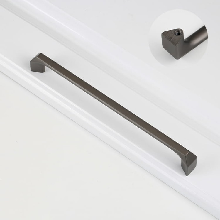 Eleganter perlgrauer Beliz-Möbelgriff mit 320 mm Lochabstand