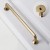 Möbelgriff Grillo – eleganter länglicher Griff und sechseckiger Knopf für Schränke und Schubladen in gebürstetem Gold, Schwarz, gebürstetem Nickel und Perlgrau – egriffe.at.