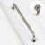 Langer, länglicher Grillo-Schrankgriff aus gebürstetem Nickel mit Möbelknopf, 320 mm