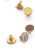 Möbelknopf Santa – farbige runde Knöpfe mit goldenem Rand für Schränke und Kommoden, dekorative Möbelgriffe, erhältlich im Shop egriffe.at