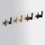 Wandhaken Martin – moderner doppelter Wandhaken für Bad und Flur, Aluminiumhaken in Schwarz, Mattbraun, gebürstetem Nickel, Perlgrau, gebürstetem Gold und ORB, erhältlich im Shop egriffe.at