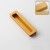 Möbelgriff Olivos – länglicher eingelassener Griff für Schränke und Schubladen in Gold, Größe 120 mm, erhältlich im Shop egriffe.at