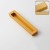 Möbelgriff Olivos – länglicher eingelassener Griff für Schränke und Schubladen in Gold, Größe 150 mm, erhältlich im Shop egriffe.at