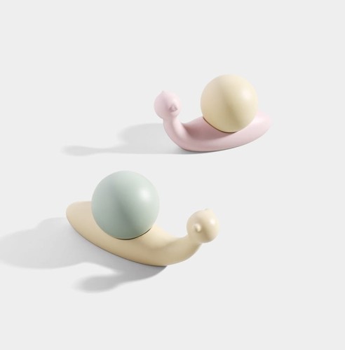 Uchwyt do mebli dziecięcych Caracol w kształcie ślimaka Pastelowy róż lub zieleń pięknie ozdobi szafki, komody i szuflady w pokoju dziecka, łącząc funkcję praktyczną z kreatywną, nowoczesną dekoracją