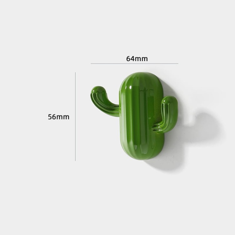 Wandhaken Cactus – verspielt und modern, ideal für Flur, Küche, Bad und Kinderzimmer. Robust und leicht zu montieren. Farben: Gold, Rot, Grün und Grau.