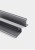 Möbelgriff Bravo – L-Kantengriff aus feuchtigkeitsbeständigem Aluminium. Farben: gebürstetes Gold, Schwarz, Silber und Grau. Größen 96, 128, 160, 192, 224 und 800 mm. Für moderne, minimalistische und industrielle Interieurs.