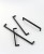 Möbelgriff Vega – moderner minimalistischer Griff in Schwarz, gebürstetem Gold, gebürstetem Nickel und Perlgrau. Größen 128–256 mm, ideal für Küche, Kommoden, Schränke, Garderobe und Bad.
